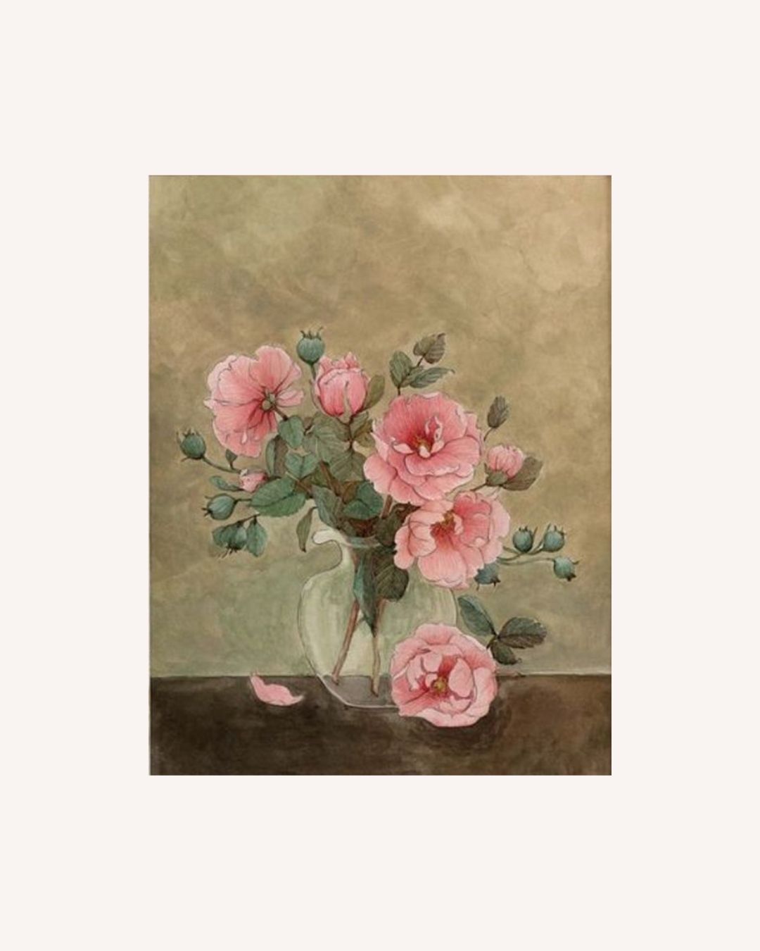 Pink Rose Print- 11x14