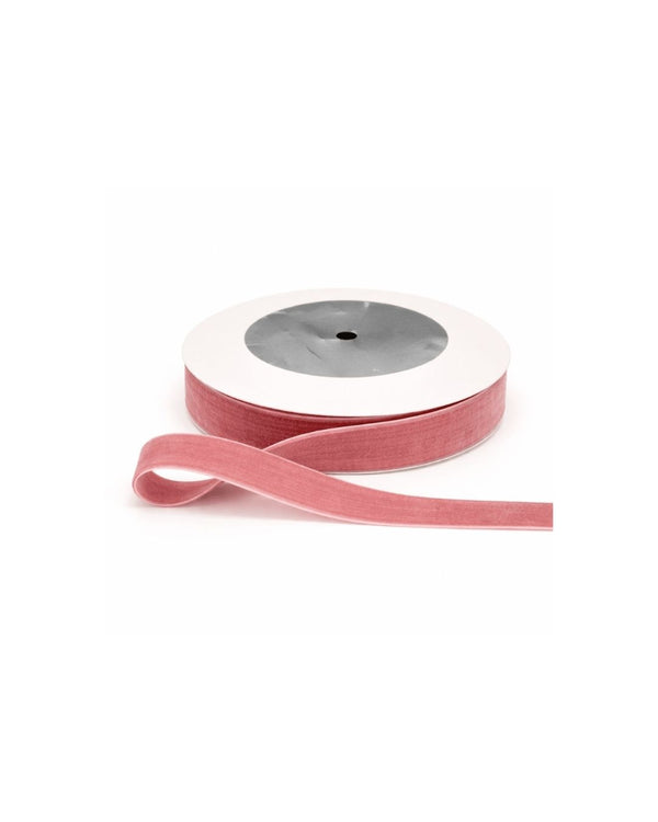3/4" Velvet Ribbon in Soft Rose