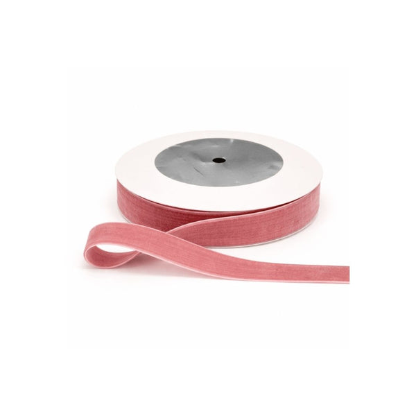 3/4" Velvet Ribbon in Soft Rose