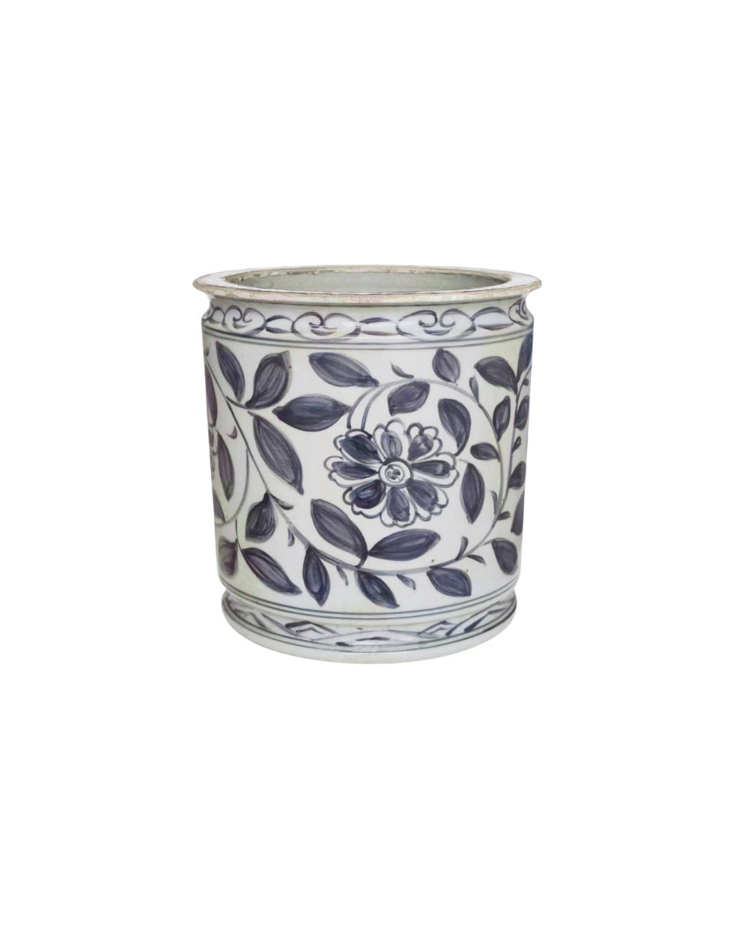 Provence Floral Pot - Grey