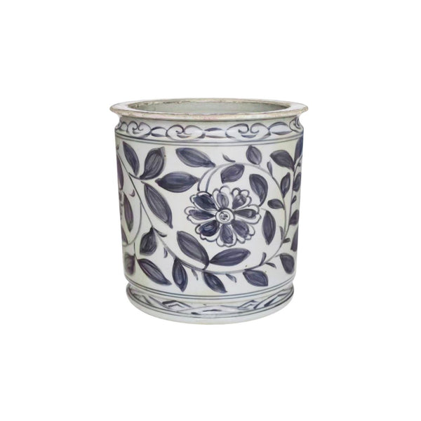 Provence Floral Pot - Grey