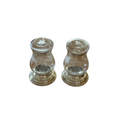 Embossed Glass Salt and Pepper Set