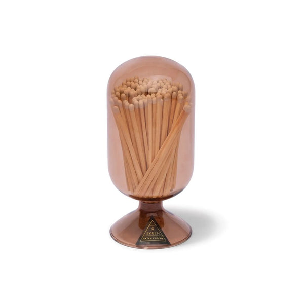 Vintage Amber Match Holder