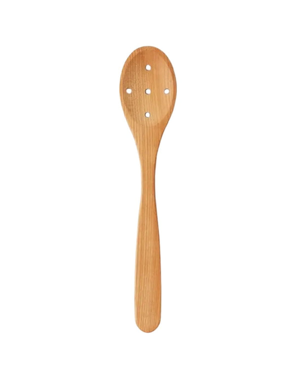 Euro Slotted Spoon, Cherrywood