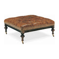 Mindy Leather Ottoman