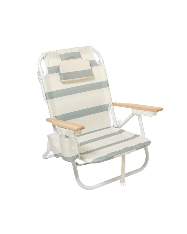 Beach Chair - Sage Stripe