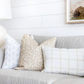 Linden Plaid Pillow in Natural