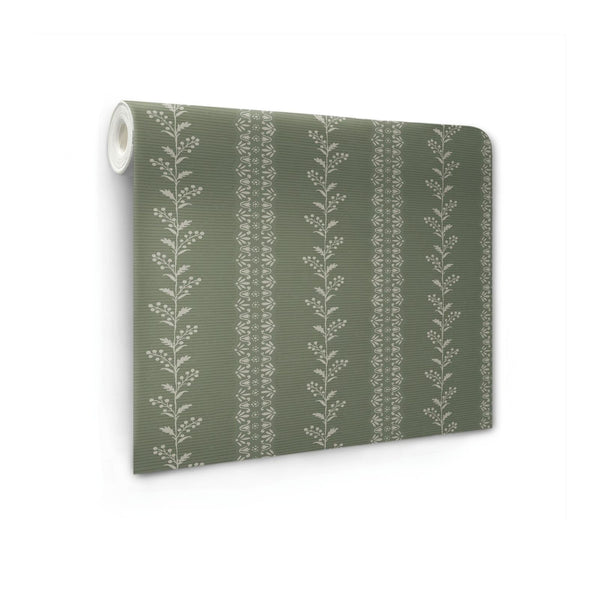 Magnolia Home Everleigh Wallpaper in Pine