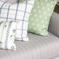 Linden Plaid Pillow in Navy