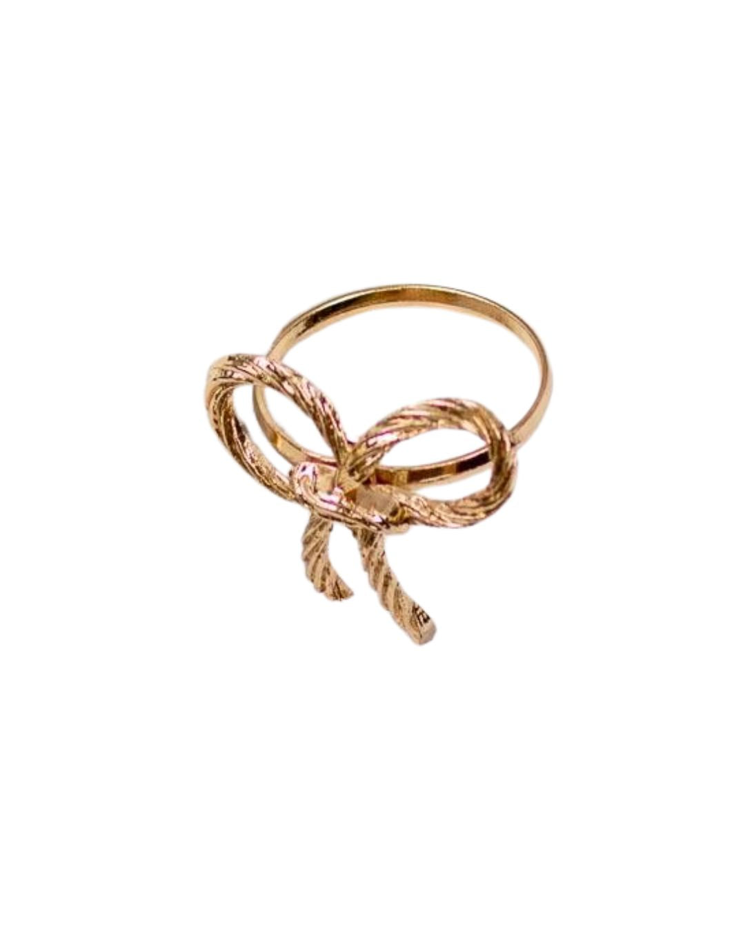 Brass Bow Napkin Ring