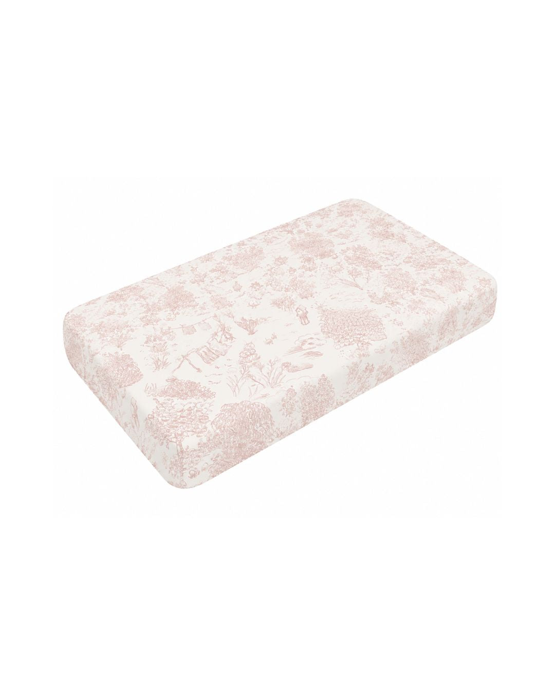 Storybook Toile Crib Sheet