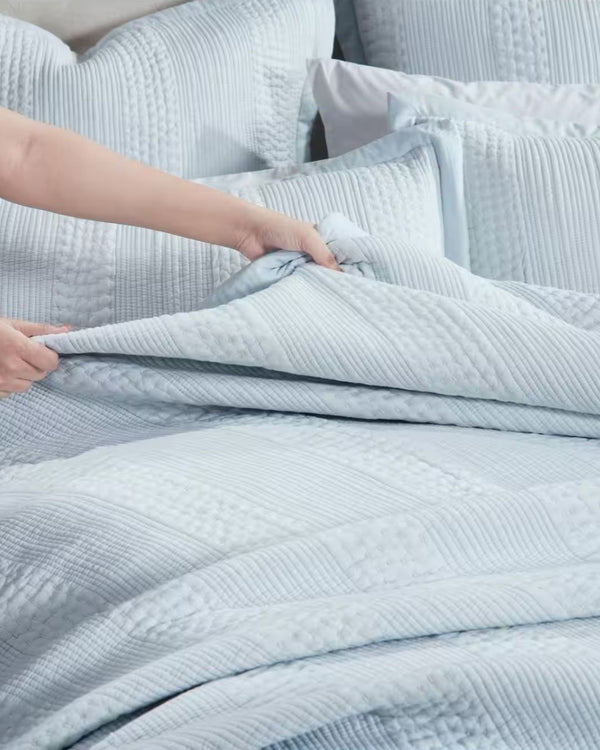 Calla Coverlet in Sky