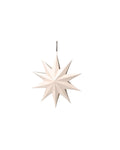 Painted Holiday Star Ornament in Cream