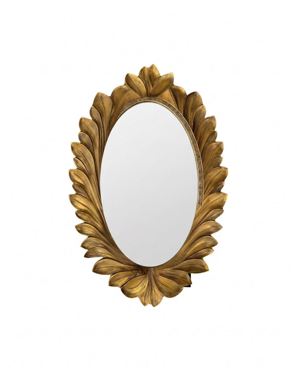 Alouette Mirror - Antique Brass
