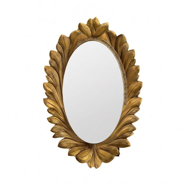 Alouette Mirror - Antique Brass