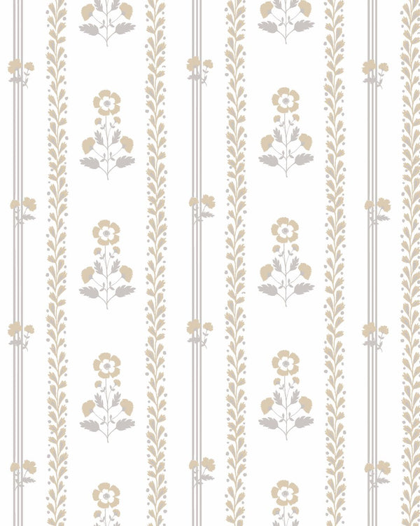 Annabelle Floral Fabric in Natural