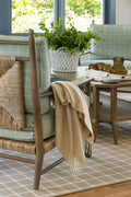 Herringbone Throw in Sand