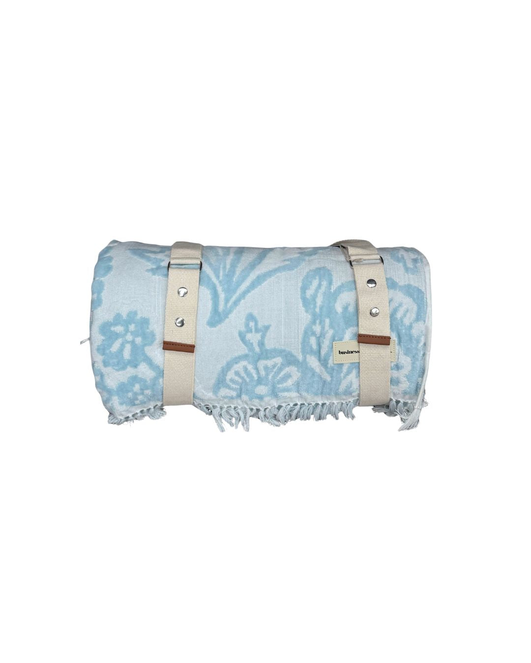 Bay Blue Floral Beach Blanket