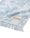 Bay Blue Floral Beach Blanket