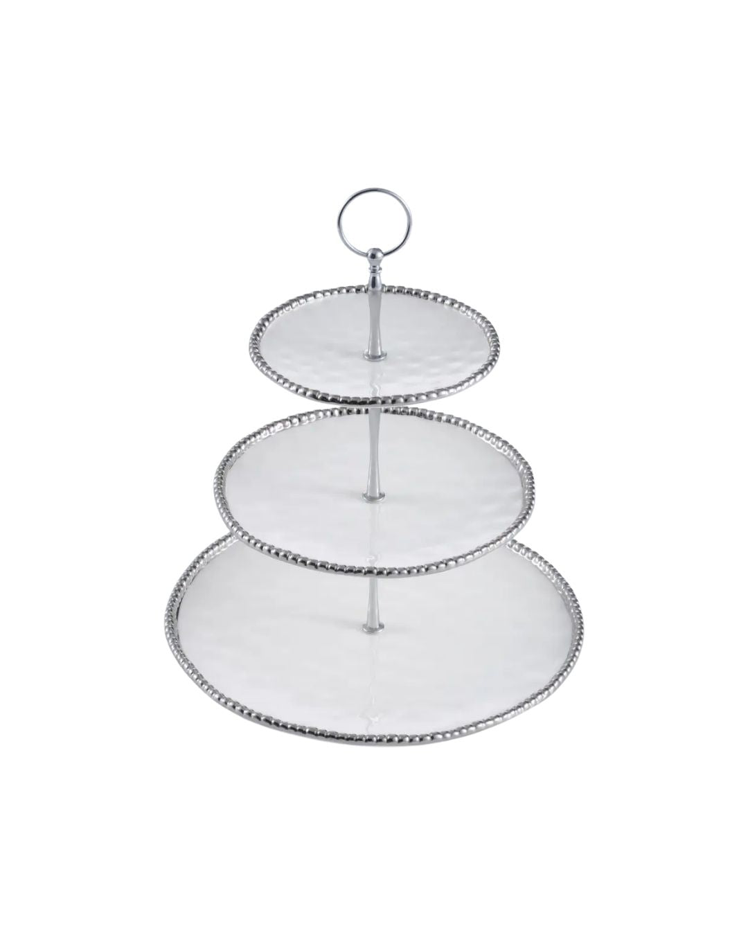 Beaded Three-Tier Stand
