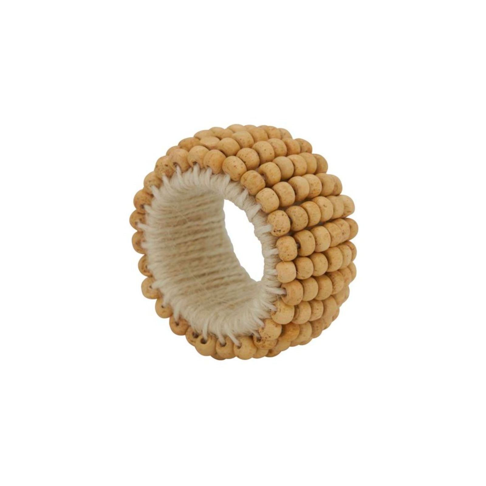Beaded Napkin Ring in Ivory