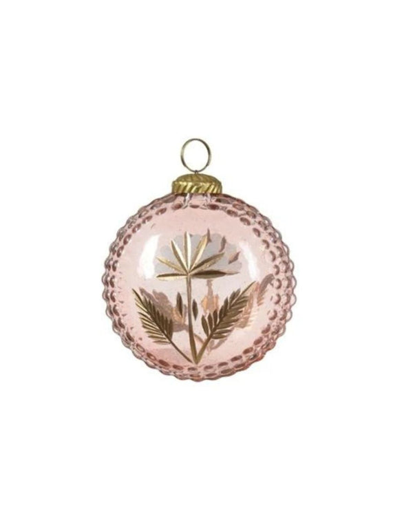 Beaded Flora Ornament in Blush