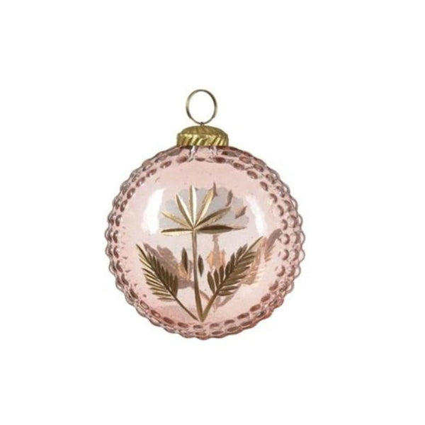 Beaded Flora Ornament in Blush