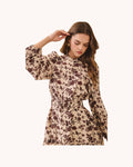 Beige Floral Dress