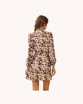 Beige Floral Dress