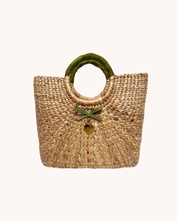 Bentley Bow Petite Tote - Moss