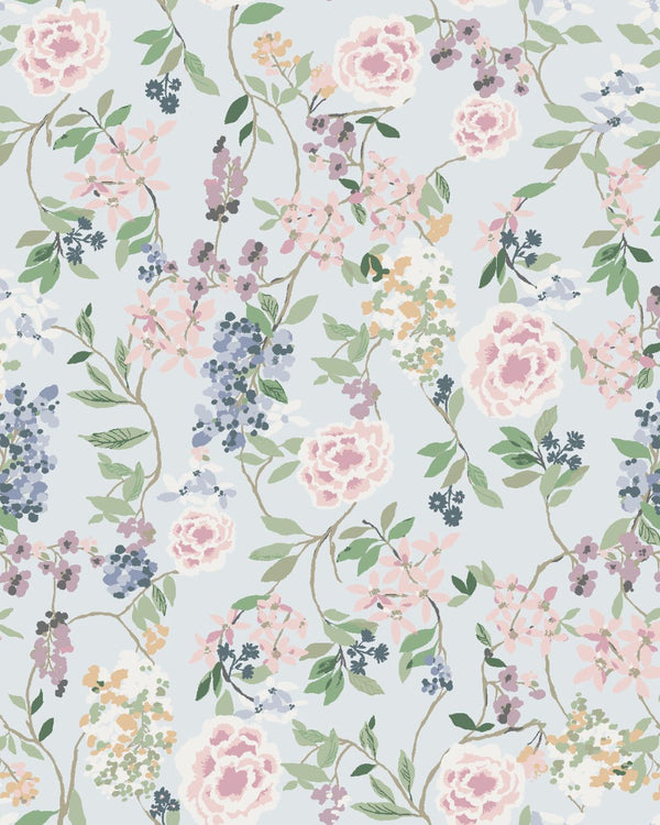 Betty in Light Blue Drapery Panel