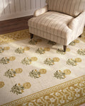 Bibury Rug in Gold & Green