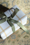 Linden Plaid Wrapping Paper in Natural