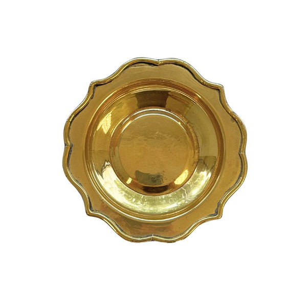 Brass Scalloped Bowl