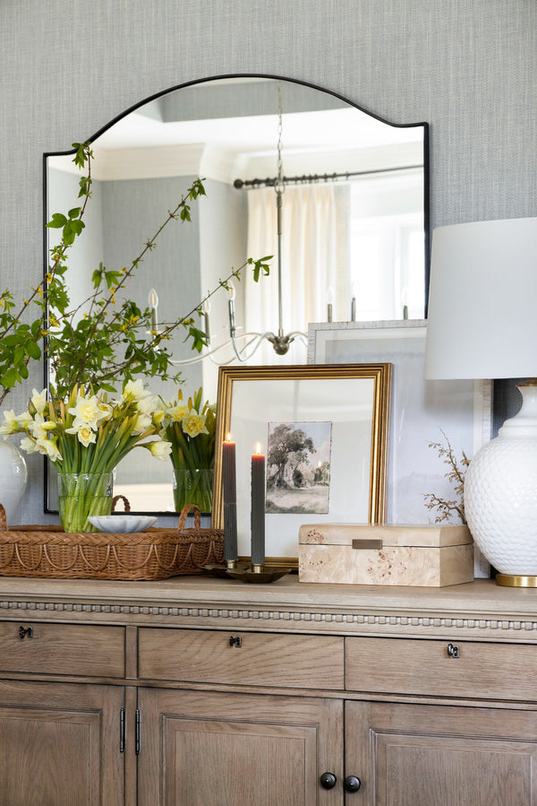 Ribbed Taper 10" Candle in Moss