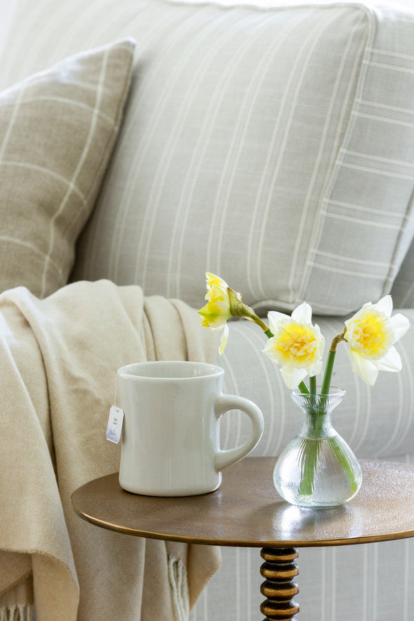 Hourglass Ribbed Bud Vase