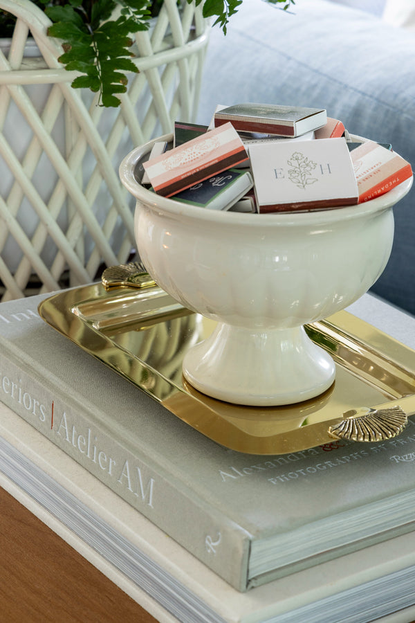 Côte Shell Tray - Polished Gold