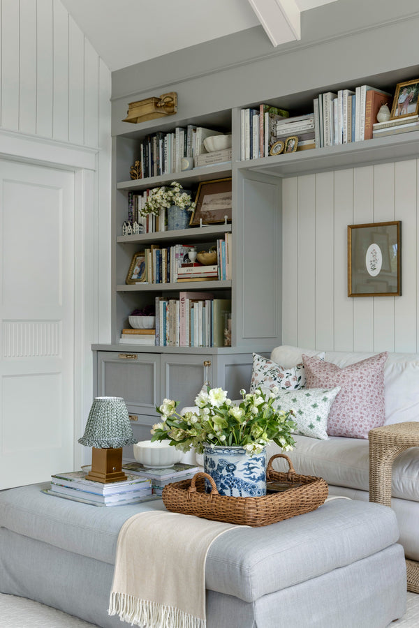 Market Floral Pillow in Blush