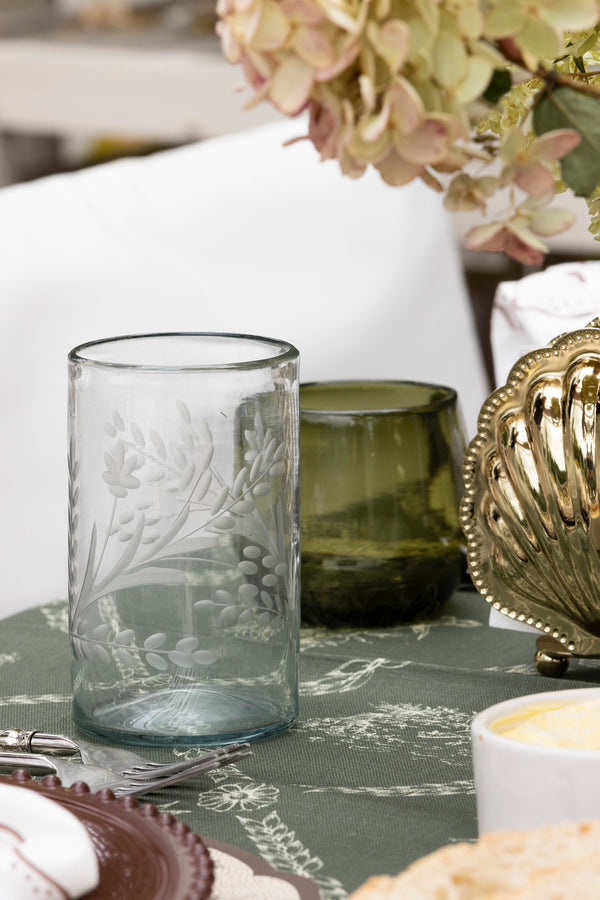 Garden Etched Tumbler