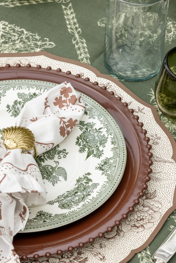 Mulberry Beaded Charger