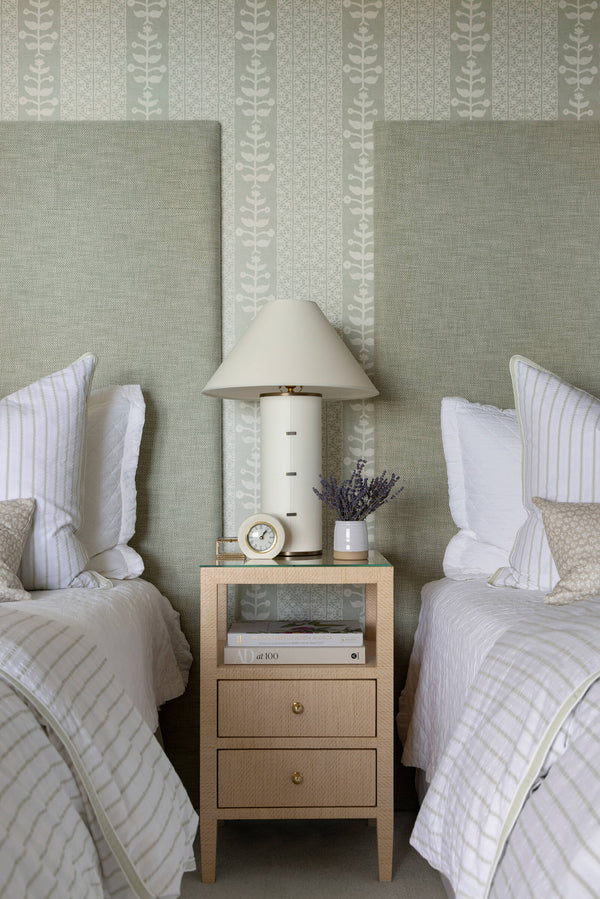 Marvin Side Table in Natural Linen