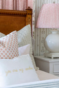 Starburst Embroidered Pillow in Petal