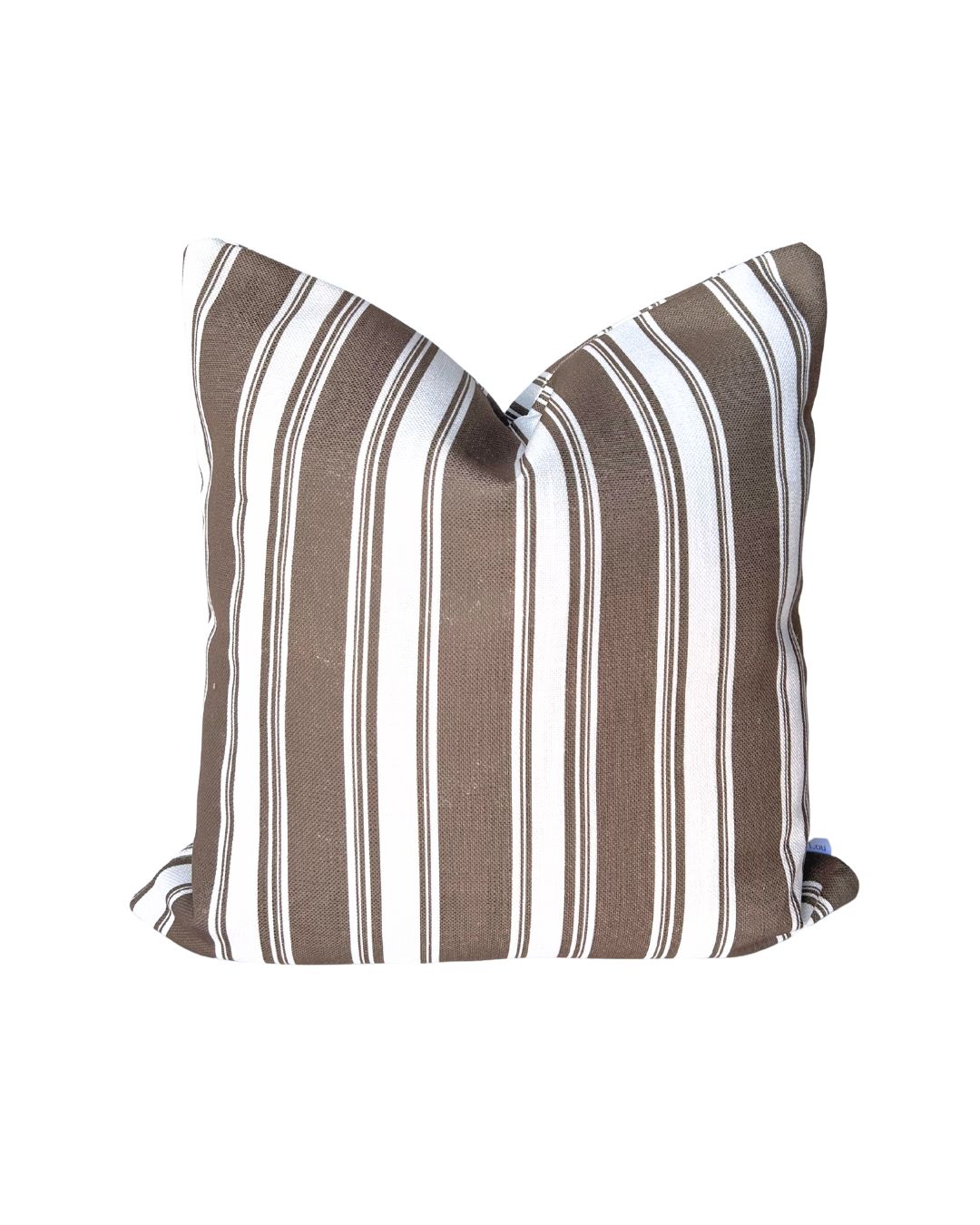 Broad Street Stripe Pillow in Latte