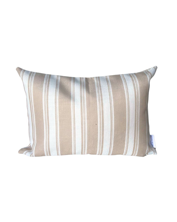 Broad Street Stripe Pillow in Natural