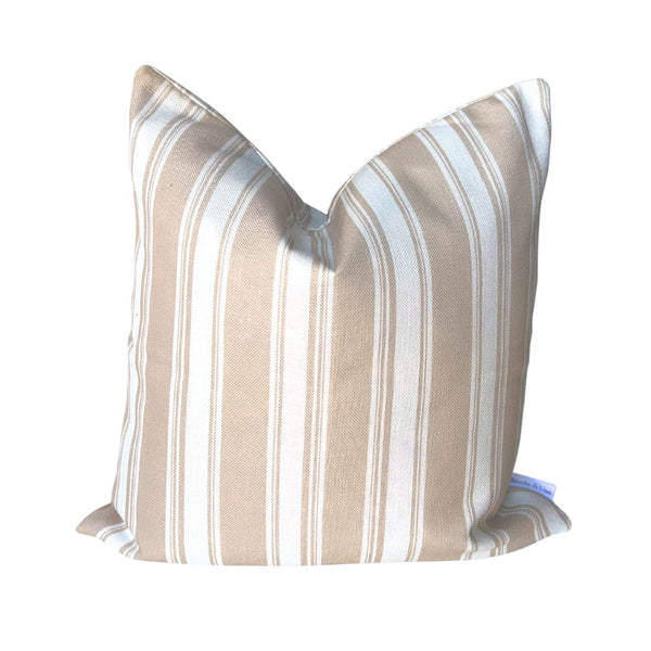 Broad Street Stripe Pillow in Natural