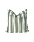 Broad Street Stripe Pillow in Olive