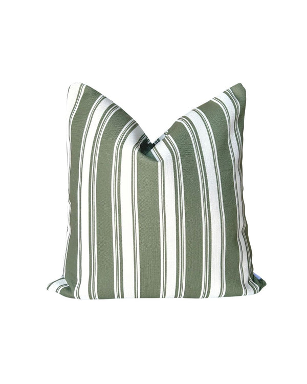 Broad Street Stripe Pillow in Olive