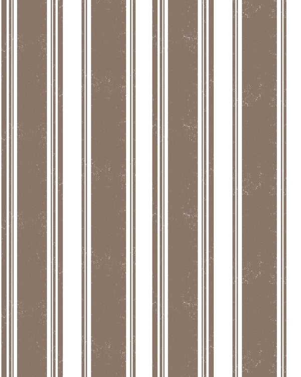 Broad Street Stripe Fabric in Latte