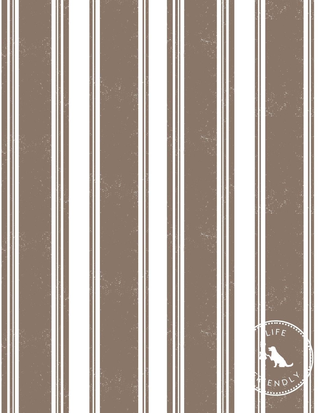 Broad Street Stripe Fabric in Latte
