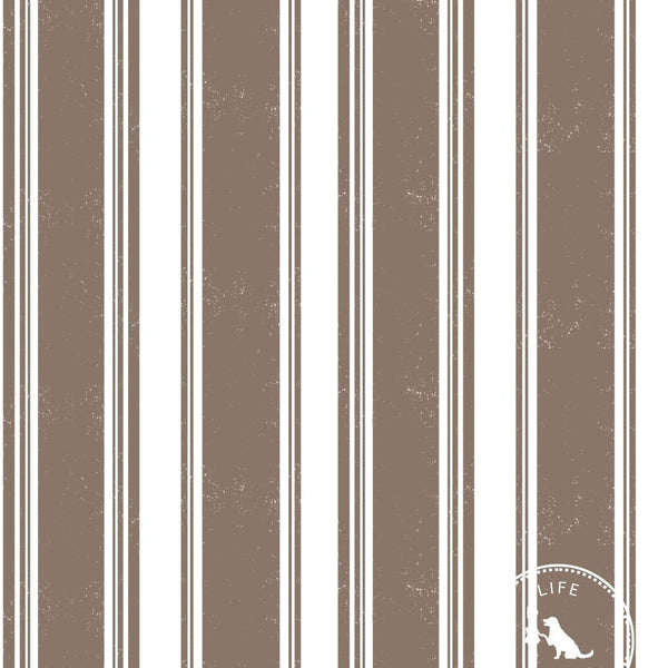 Broad Street Stripe Fabric in Latte